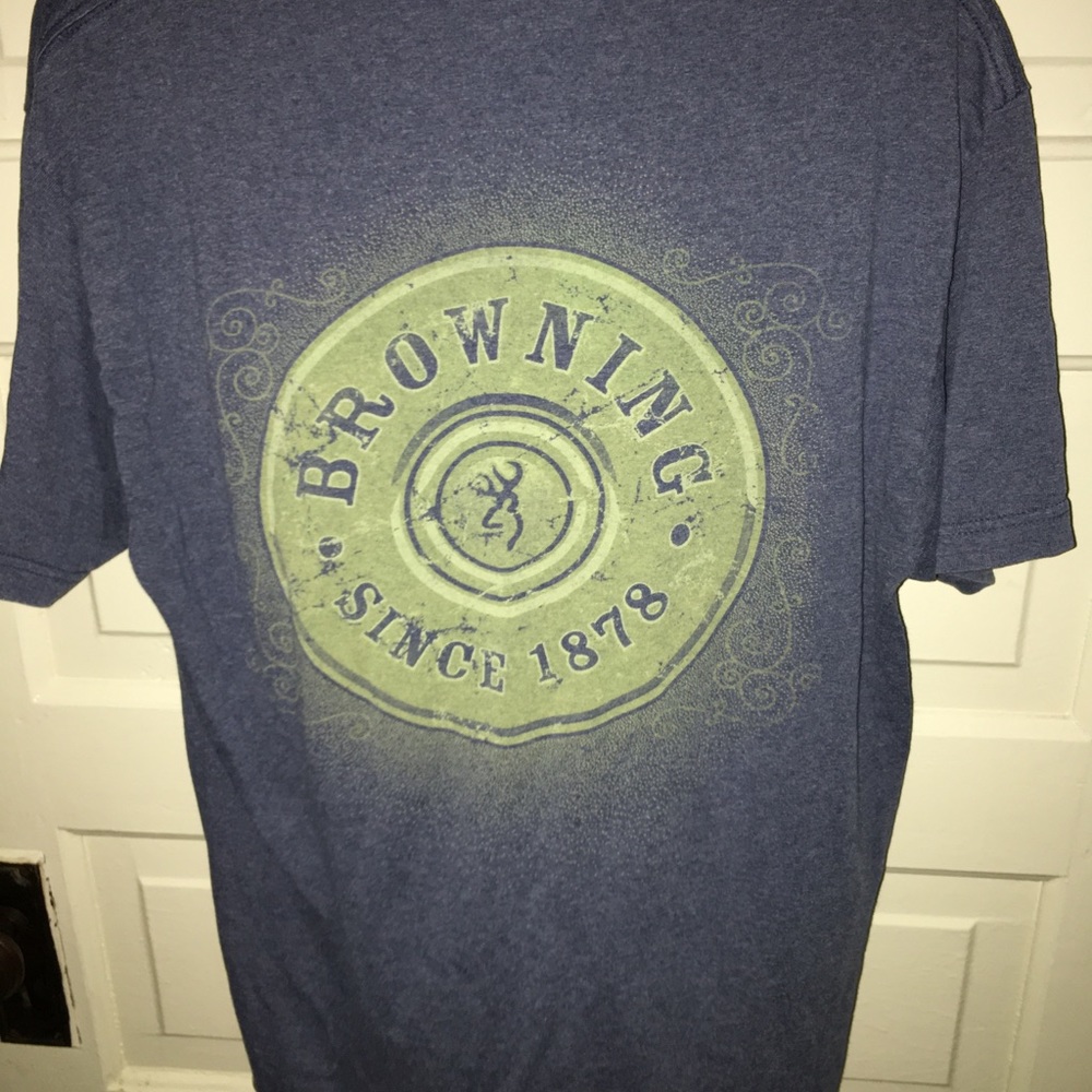 Browning Dark Blue T-Shirt Medium